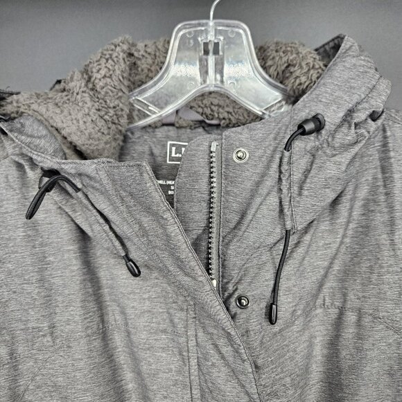 LL Bean Jacket Womens Extra Large XL Hooded Full Zip Sherpa Lined Winter Coat - Picture 2 of 12